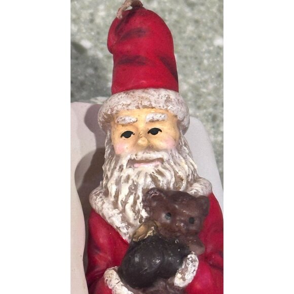 Robert Alan Santa Claus Candle Sticks 10"Set Christmas Taper Orginal Box Vtg 90s - Picture 3 of 9